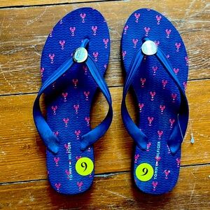 Tommy Hilfiger Lobster Print Flip Flops 9